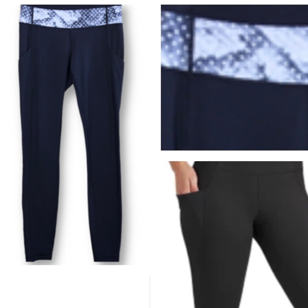 LULULEMON Speed Up Polka Dots Waist Side Pockets Leggings Size 6